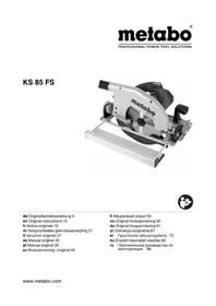 Notice METABO KS 85 FS Πριόνι