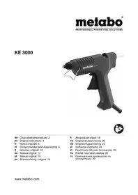 Notice METABO KE 3000 Pistolet à colle