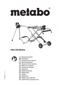 Notice METABO KSU 250 MOBILE Support d'outil électrique