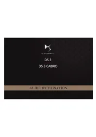 Notice DS 3 (2018) Voiture