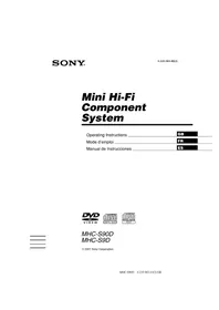 SONY MHCS9D - Hi-Fi System