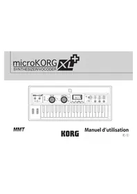 Notice KORG MICROKORG XL+ Synthétiseur