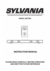 Notice SYLVANIA SB379W Soundbar