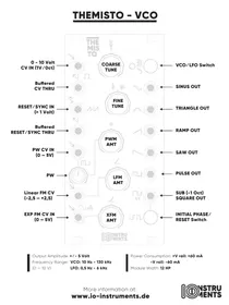 Notice IO Instruments THEMISTO Synthétiseur