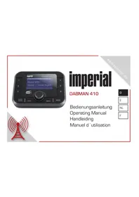 Notice Imperial DABMAN 410 Radio