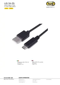Notice Trevi US 3435 Câble USB