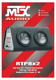 Notice MTX Audio RTP8X2 Haut-parleur voiture