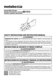 Notice HiKOKI SB8V2 Lijadora