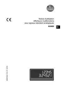 Notice IFM DX2051 Afficheur numérique