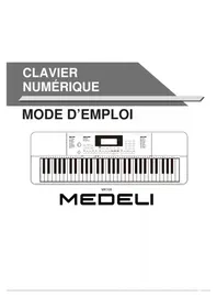 Notice Medeli MK100 Clavier