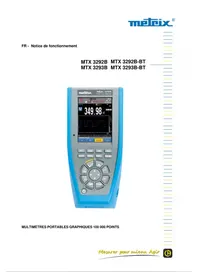 Notice METRIX MTX 3292B Multimètre