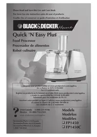 Notice BLACK & DECKER FP1450C Robot ménager