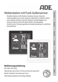 Notice ADE WS 1603 Station Météo
