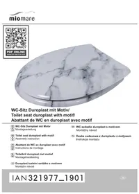 Notice MIOMARE IAN 321977 Abattant de WC