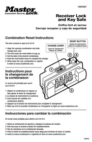 Notice Master Lock 1467DAT Coffre-fort
