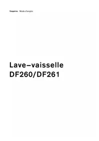 Notice GAGGENAU DF261167 Lave-vaisselle
