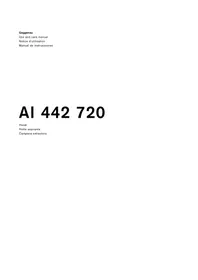 Notice GAGGENAU AI442720 Hotte
