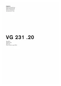 Notice GAGGENAU VG231220DE Piano cottura a gas