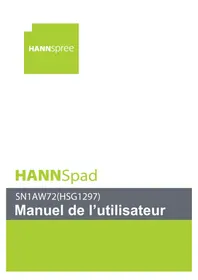 Notice HANNSPREE HANNSPAD SN1AW72 Tablette