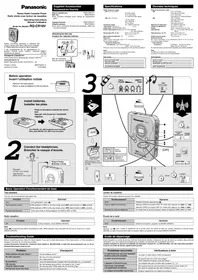 PANASONIC RQCR18V - Magnétocassete