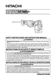 Notice HITACHI CR 18DMR