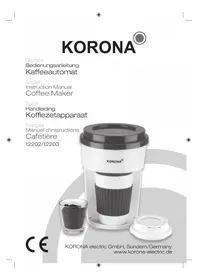 Notice KORONA 12202 Koffiemachine