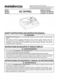 Notice HiKOKI UC 36YRSL Cargador de batería