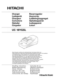 Notice HITACHI UC 18YGSL Chargeur de piles