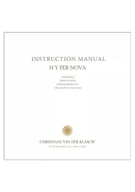 Notice Christiaan van der Klaauw HYPERNOVA CKHN3344 Montre
