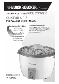 Notice BLACK & DECKER RC5428C Cuiseur à riz