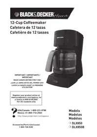 Notice BLACK & DECKER DLX850B Maquina de cafe