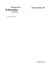 Notice ARTHUR MARTIN ELECTROLUX ACM 30105 W Congélateur