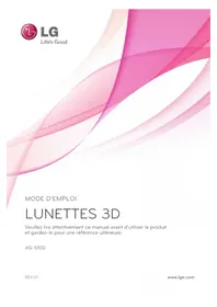 Notice LG AGS110 Lunettes 3D