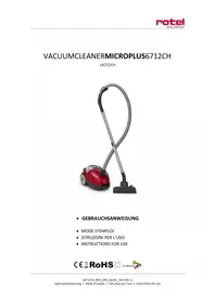 Notice ROTEL U6712CH Aspirateur