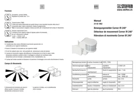 Notice Steffen CORNER IR 240° Détecteur de mouvements