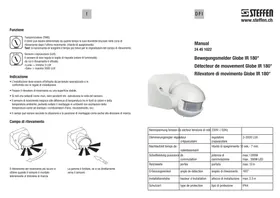 Notice Steffen GLOBE IR 180° Détecteur de mouvements