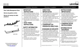 Notice Leviton 49005DMB Accessoire électrique