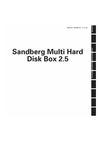Notice SANDBERG MULTI HARD DISK BOX 2.5 Disque dur