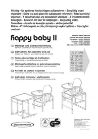 Notice Storchenmuhle HAPPY BABY II Chaise haute