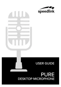 Notice Speedlink PURE DESKTOP SL8702BK Microphone