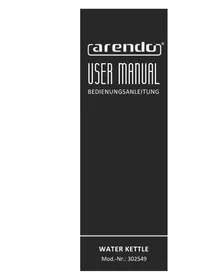 Notice Arendo PRIMEWATER 302549 Bollitore