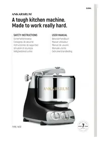Notice Ankarsrum AKM 6230 Mixeur plongeant