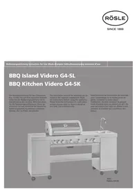 Notice Rösle BBQ ISLAND VIDERO G4SL Barbecue