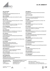 Notice Trio Lighting MERAN 306800107 Éclairage