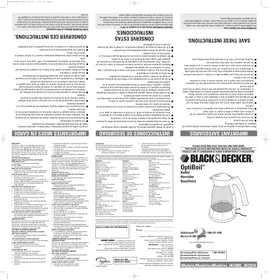 BLACK &amp; DECKER JKC800 - Bouilloire