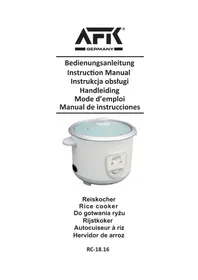 Notice AFK RC18.6 Rice cooker