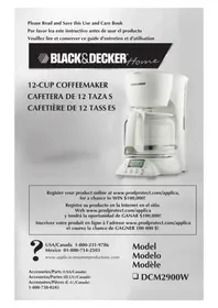 Notice BLACK & DECKER DCM2900W Coffee machine