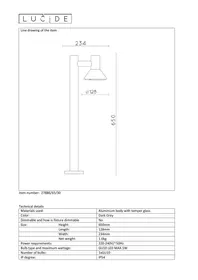 Notice Lucide NANDO 278866530 Lampe extérieure