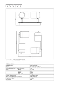 Notice Lucide LENNERT 269572030 Éclairage