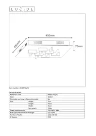 Notice Lucide ANISTO 261853610 Plafonnier